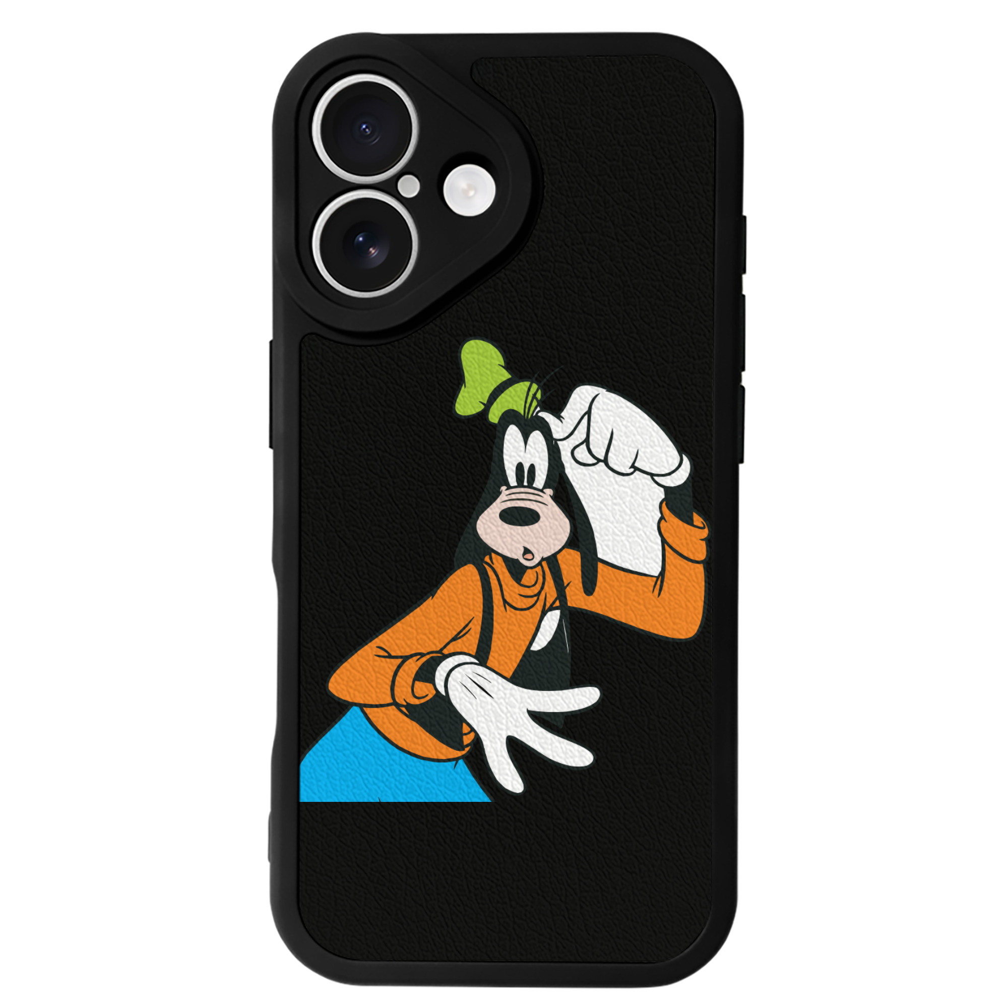 （画像用） ミッキーマウス Mickey Mouse 【iPhone 16シリーズ対応】シリコンスマホケース（レザー調） 材質：シリコン